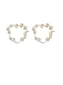 thumb Alloy With Gold Plated Trendy Geometric Clip On Earrings 0