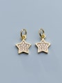 thumb 925 Sterling Silver With Cubic Zirconia  Simplistic Geometric Charms 4