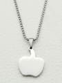 thumb Apple Pendant Stainless Steel Necklace 0