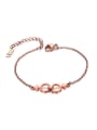 thumb Adjustable Exquisite Rose Gold Plated Geometric Shaped Bracelet 0