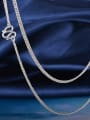 thumb Simple 990 Silver Children Single Necklace 2