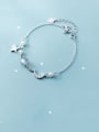 thumb 925 Sterling Silver With Platinum Plated Trendy Moon Bracelets 0