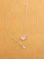 thumb Fashion Little Pink Flower Necklace 1