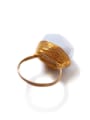 thumb Simple Natural Crystal Gold Plated Ring 1