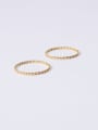 thumb Titanium With Gold Plated Simplistic  Twist Round Band Rings 2