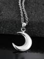 thumb Simple 925 Sterling Silver Moon Pendant 1