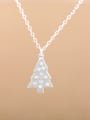 thumb Tiny Christmas Tree Silver Necklace 0