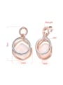 thumb Elegant Double Color Design Round Shaped Opal Two Pieces Jewelry Set 2