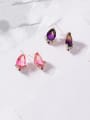 thumb Alloy With Rose Gold Plated Delicate Heart Drop Earrings 1