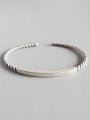 thumb 925 Sterling Silver With Antique Silver Plated Vintage square tube Bracelet 0