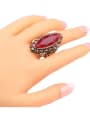 thumb Retro style Oval Resin stone Rhinestones Alloy Ring 1