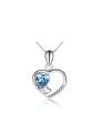 thumb Romantic Hollow Love Crystal Fashion Pendant 0