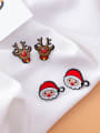 thumb Alloy With Gold Plated Trendy Santa Claus Snowman Stud Earrings 1