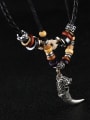 thumb Personalized Beads Wolf Tooth shaped Sweater Chain 2