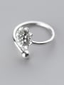 thumb Exquisite Open Design Flower Shaped S925 Silver Ring 1