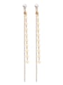 thumb Alloy With Gold Plated Fashion Star Drop Earrings 0