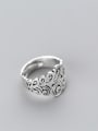 thumb Women Retro Flower Pattern Shaped S925 Silver Ring 1