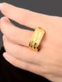 thumb Exquisite 24K Gold Plated Geometric Shaped Copper Ring 2