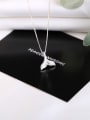 thumb Simple Mermaid Tail Silver Necklace 2