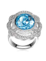 thumb Exaggerated Round austrian Crystals Alloy Ring 3