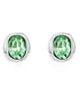 thumb Simple Oval austrian Crystal Alloy Stud Earrings 2
