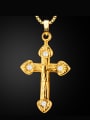 thumb Cross Rhinestones Necklace 0