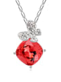 thumb Fashion austrian Crystals Butterfly Alloy Necklace 2