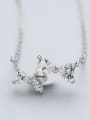 thumb S925 Silver Bowknot Necklace 2