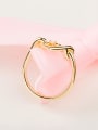 thumb Lovely 18K Gold Plated Square Shaped Ring 2