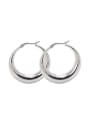 thumb Fashion High Polished Stainless Steel Drop Earrings 0