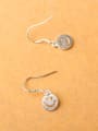 thumb Personalized Smiling Face Silver Earrings 1