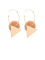 thumb Alloy With Gold Plated Personality Geometric Drop Earrings 2