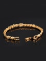thumb 18K Gold Plated Zircon Flowery Women Bracelet 2