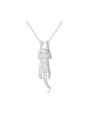 thumb Lovely Cat S925 Silver Clavicle Necklace 0