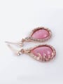 thumb Alloy Rose Gold Plated Fashion Water Drop shaped Opal Two Pieces Jewelry Set 1