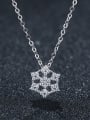 thumb 925 Sterling Silver With Platinum Plated Personality Geometric Necklaces 0