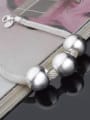 thumb Fashion Smooth Beads Silver Plated Bracelet 2