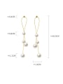 thumb 925 Sterling Silver With Gold Plated Personality Round Drop Earrings 2