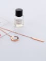 thumb Copper With Rose Gold Plated Simplistic Round Necklaces 2
