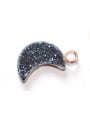 thumb Simple Moon-shaped Natural Crystal Pendant 2