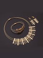 thumb Alloy Imitation-gold Plated Fashion Irregular shape and Beads Three Pieces Jewelry Set 1