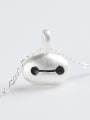 thumb S925 Silver Face Women Clavicle Necklace 2