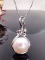 thumb Fashion Oblate Freshwater Pearl Necklace 0