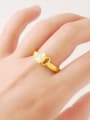 thumb Women Elegant 24K Gold Plated Heart Shaped Ring 1