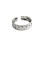 thumb 925 Sterling Silver With Platinum Plated  Retro Scale Ruler Free Size Rings 0