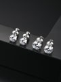 thumb Copper inlaid AAA zircon 5mm 6mm simple classic studs earring 0