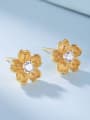 thumb Gold Plated Flower Shaped stud Earring 2