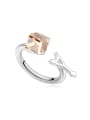 thumb Personalized Cubic austrian Crystal-accented Opening Alloy Ring 3