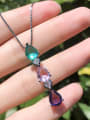 thumb Copper With Glass stone Fashion Water Drop Necklaces 2