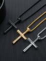 thumb Stainless Steel With Gold Plated Personality cross Pendants 1